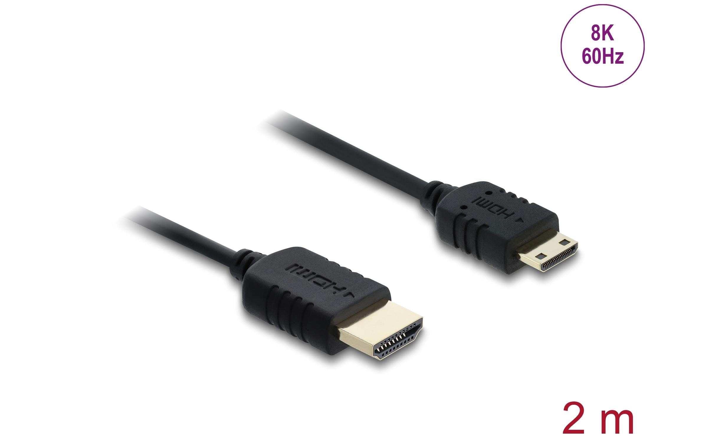 Delock HDMI zu Mini HDMI Kabel Koaxial, High Speed, 8K, 60 Hz, 2 m kaufen Schweiz | Mediatech.ch