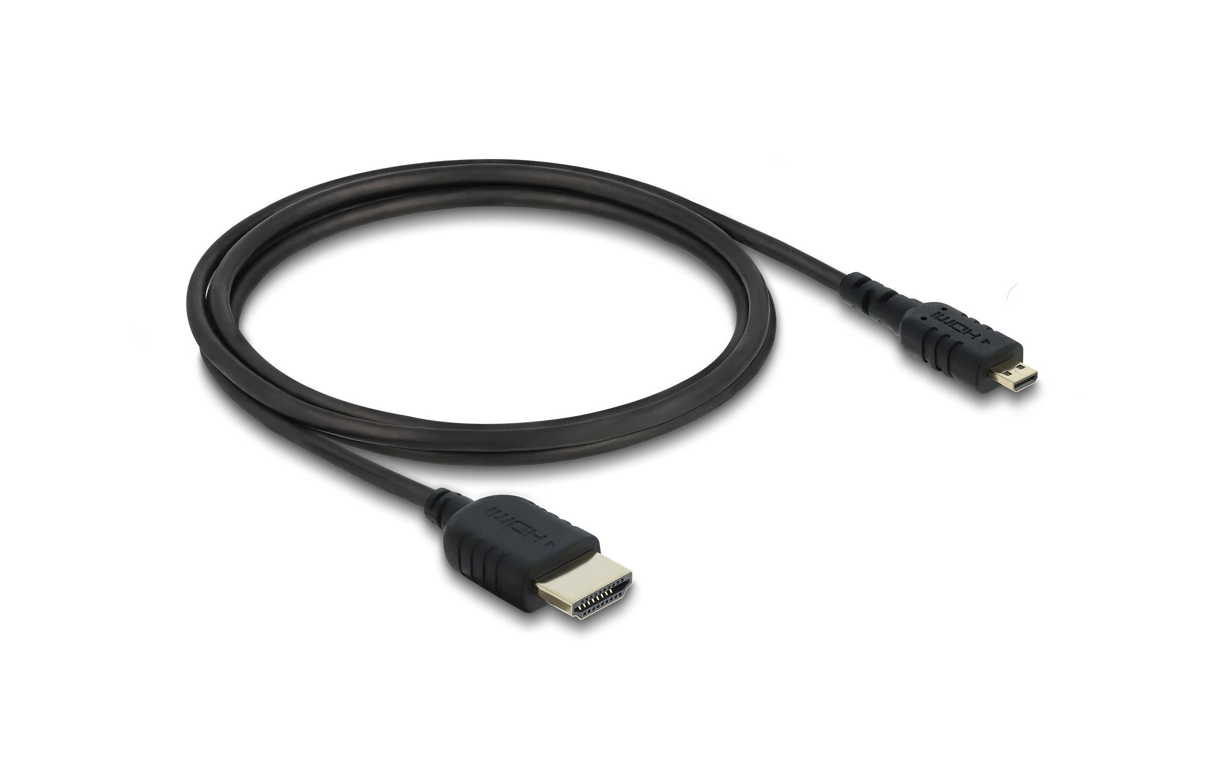 Delock HDMI Kabel Koaxial, High Speed, HDMI Stecker zu Micro kaufen Schweiz | Mediatech.ch
