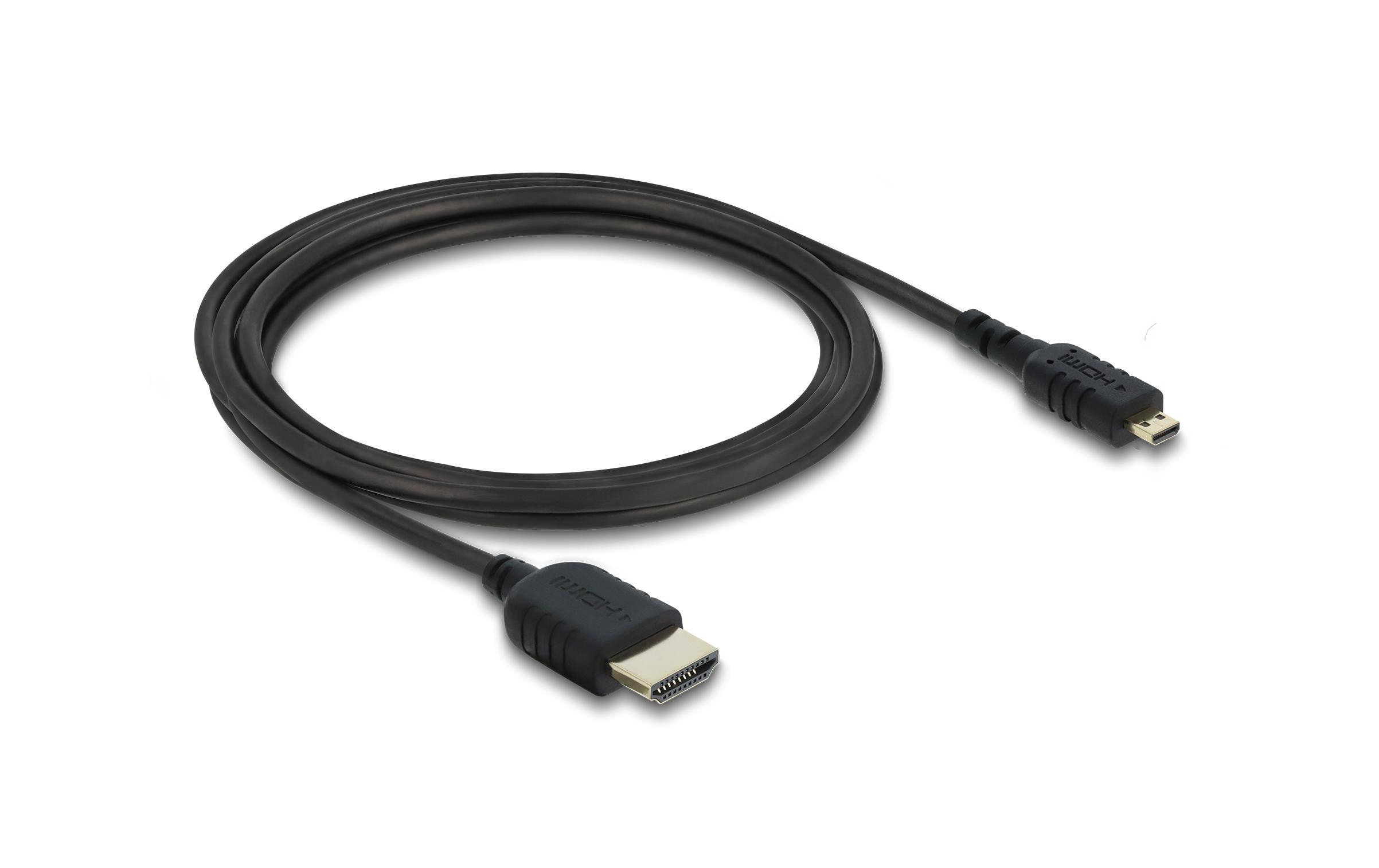 Delock HDMI zu Micro HDMI Kabel Koaxial, High Speed, 8K, 60 Hz, 2 m kaufen Schweiz | Mediatech.ch