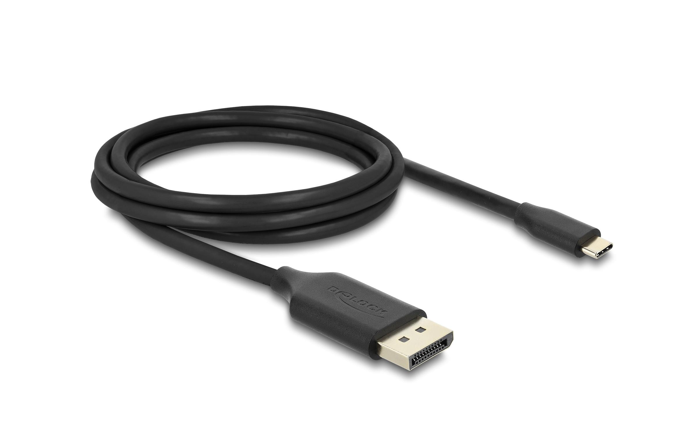 Delock USB Type-C zu DisplayPort Kabel 8K 60 Hz HDR 2 m schwarz kaufen Schweiz | Mediatech.ch