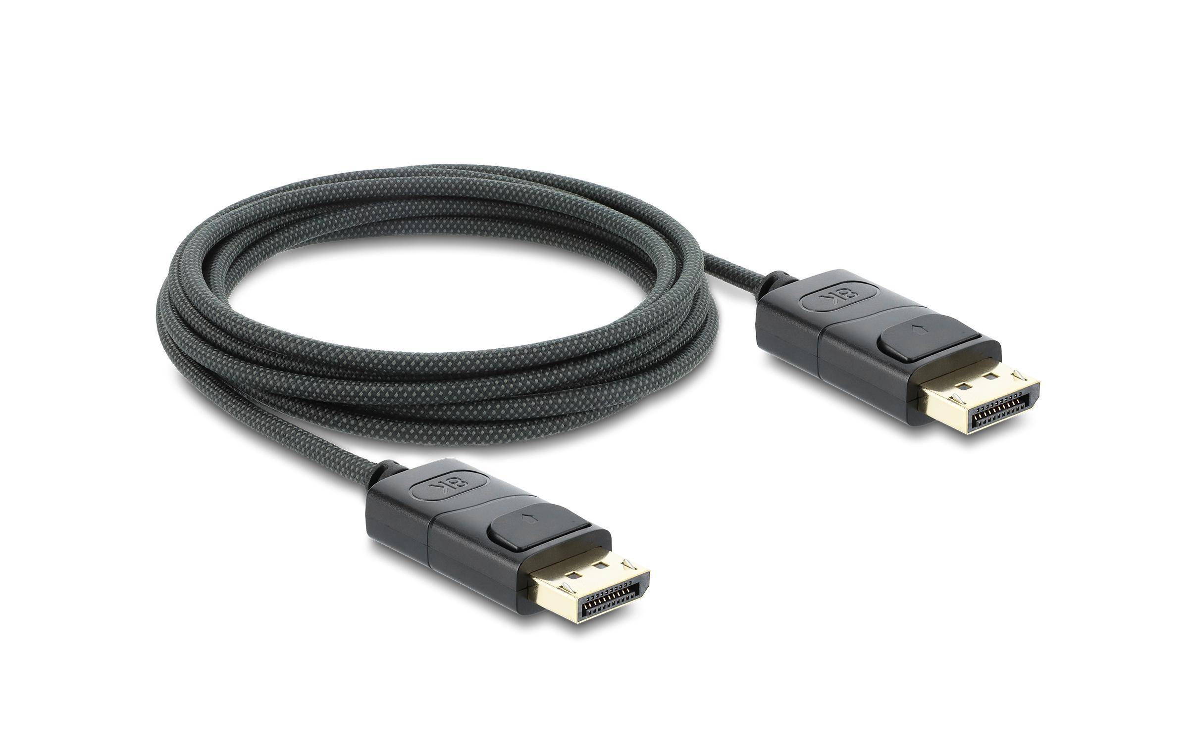 Delock Koaxiales DisplayPort Kabel 8K, 60 Hz, Geflechtmantel, 2 m kaufen Schweiz | Mediatech.ch