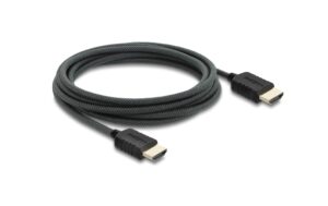 Delock High Speed HDMI Kabel Koaxial, 8K, 60 Hz, 48 Gbps, Geflechtmantel