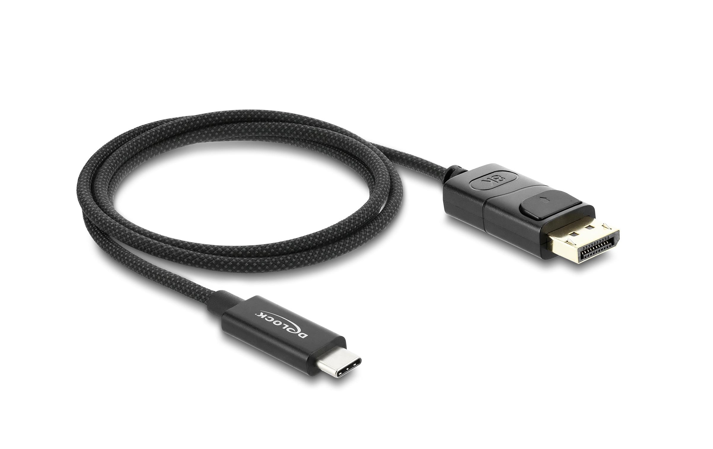 Delock USB Type-C zu DisplayPort Kabel Koaxial, 4K, 60 Hz, 1 m kaufen Schweiz | Mediatech.ch
