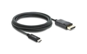 Delock USB Type-C zu DisplayPort Kabel Koaxial, 4K 60 Hz, 2 m, Geflechtmantel, DP kaufen Schweiz | Mediatech.ch