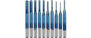 TwoTrees Nano Blue Fräser 10 Stück 0.8–3.175mm für Holz CNC kaufen Schweiz | Mediatech.ch