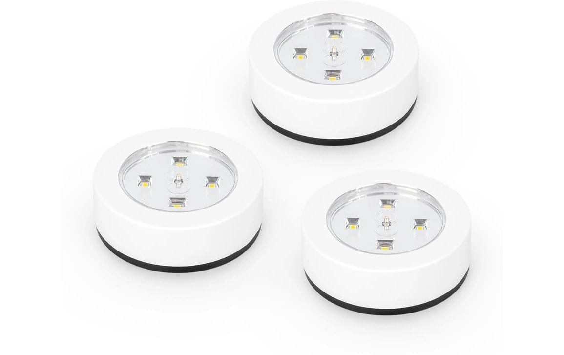 EASYmaxx LED-Druckleuchten weiß 3er-Set kaufen Schweiz | Mediatech.ch