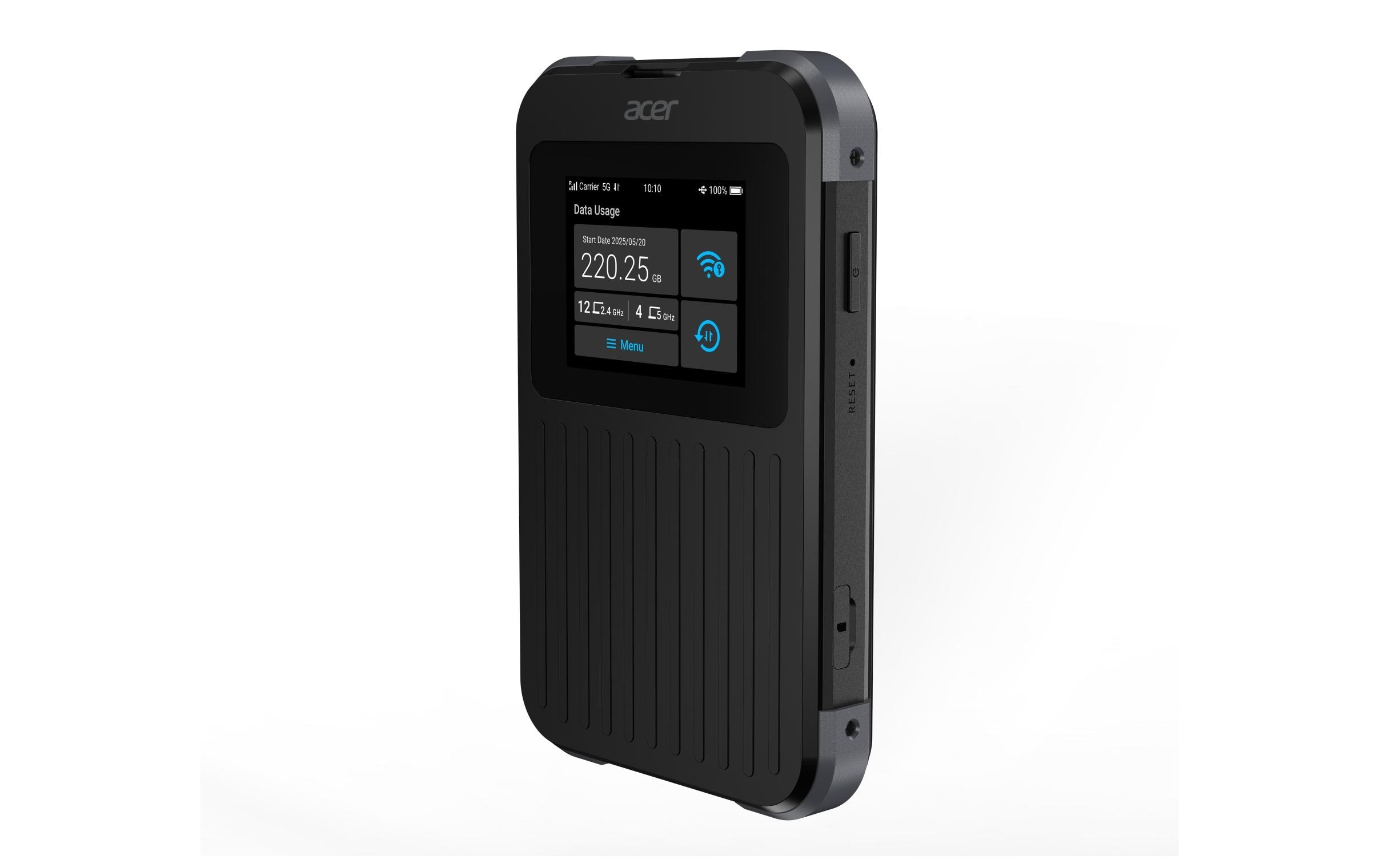 ACER Connect Enduro M4: 5G Hotspot, 20GB Schwarz, 5G/LTE, WiFi-6, USB-C, 6500mAh, 20GB kaufen Schweiz | Mediatech.ch