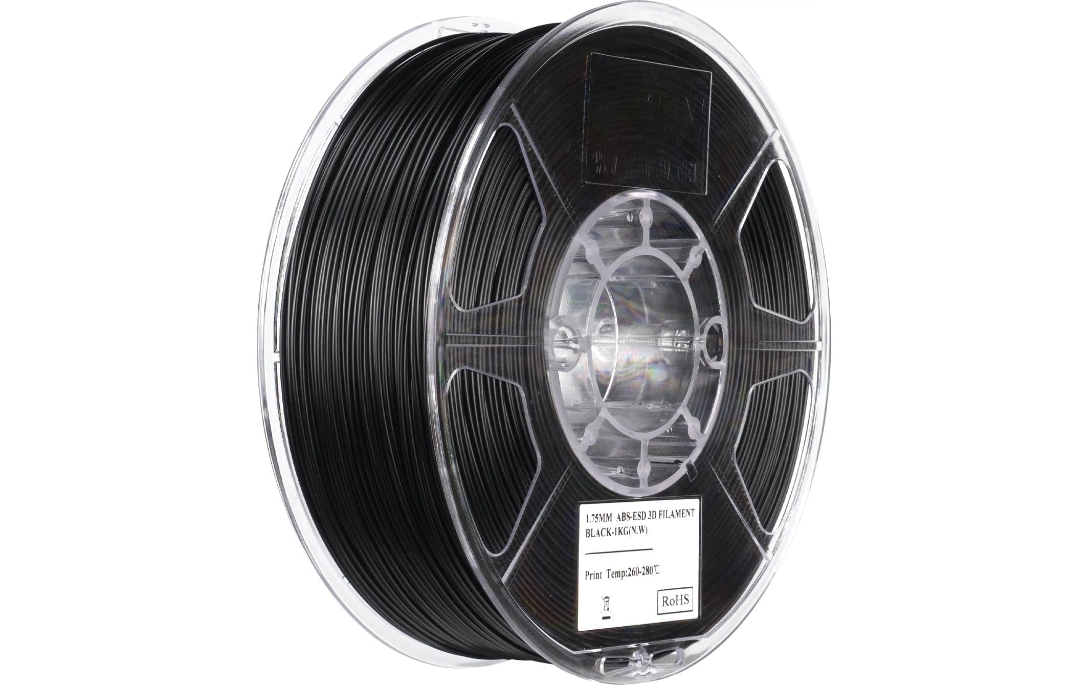 2218595 - Mediatech eSUN ABS-ESD Filament Black 1.75mm ABS-ESD 0.80kg kaufen Schweiz | Mediatech.ch