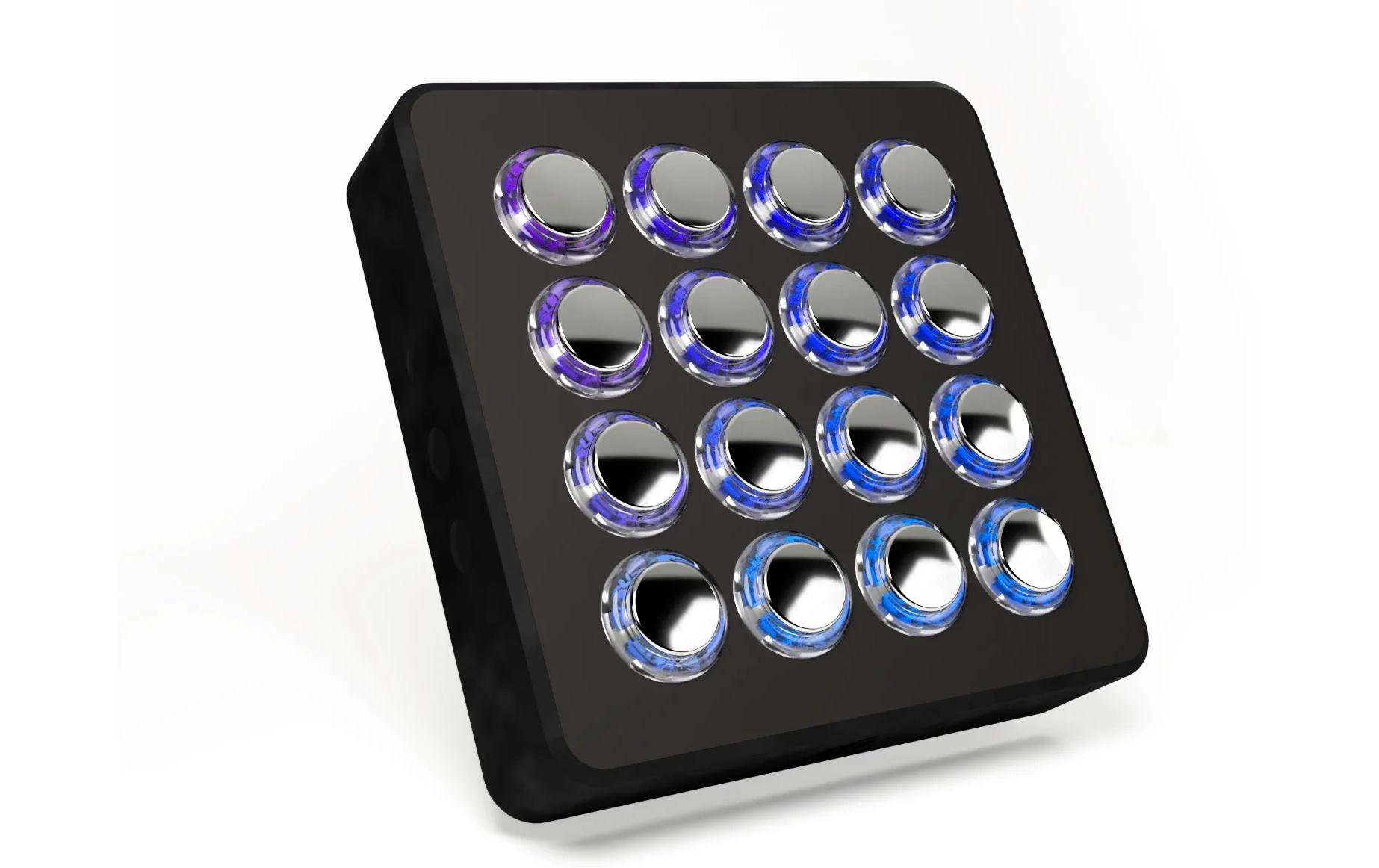 DJ TECHTOOLS Midi Fighter Spectra Arcade-Buttons, RGB-LED, Silber, Limited kaufen Schweiz | Mediatech.ch
