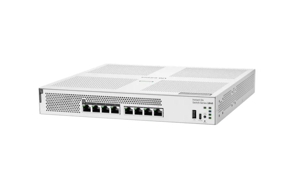 2220081 - Mediatech HPE Aruba Networking HP 1840-8G: 8 Port RJ45 1Gb Switch 65W PoE limited lifetime warranty kaufen | Mediatech.ch