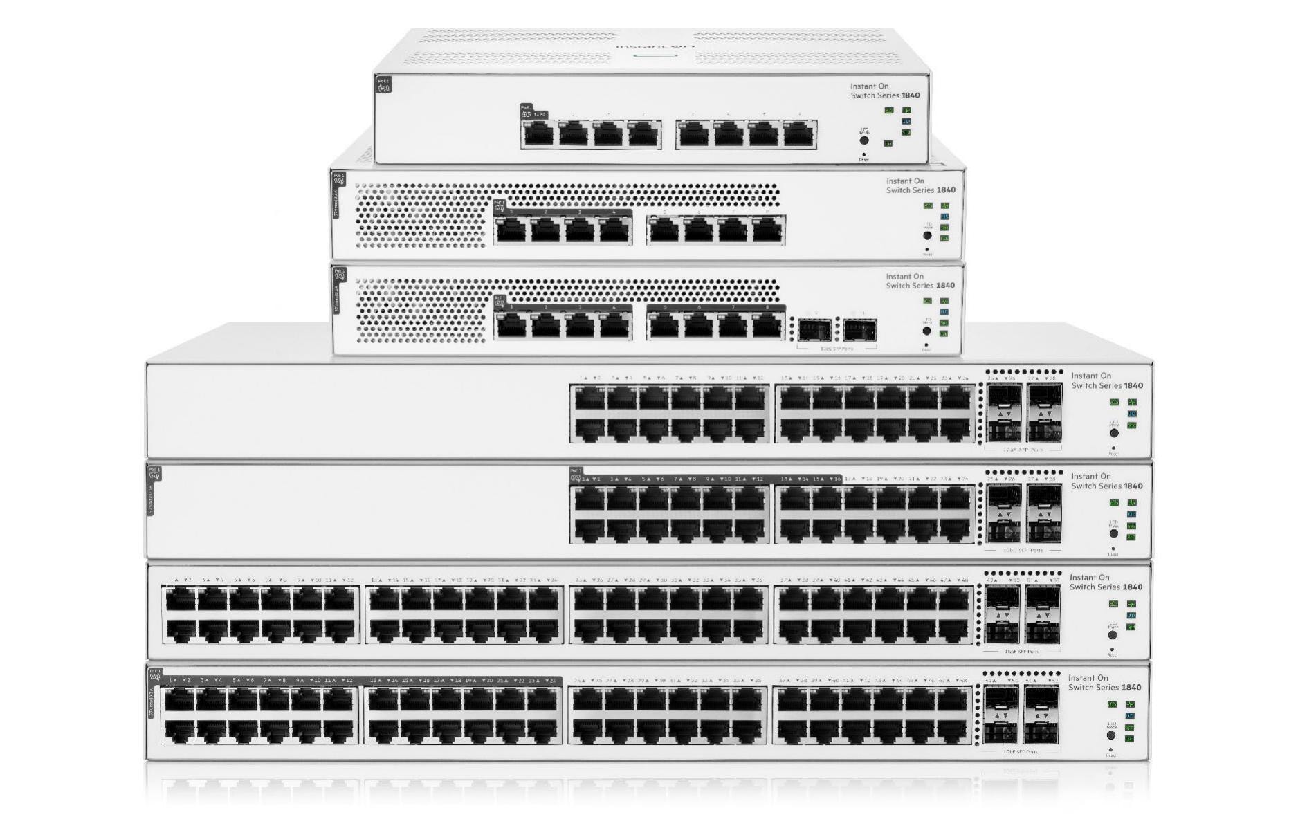 2220084_3 - Mediatech HP 1840-48G: 48 Port RJ45 1Gb Switch limited lifetime warranty