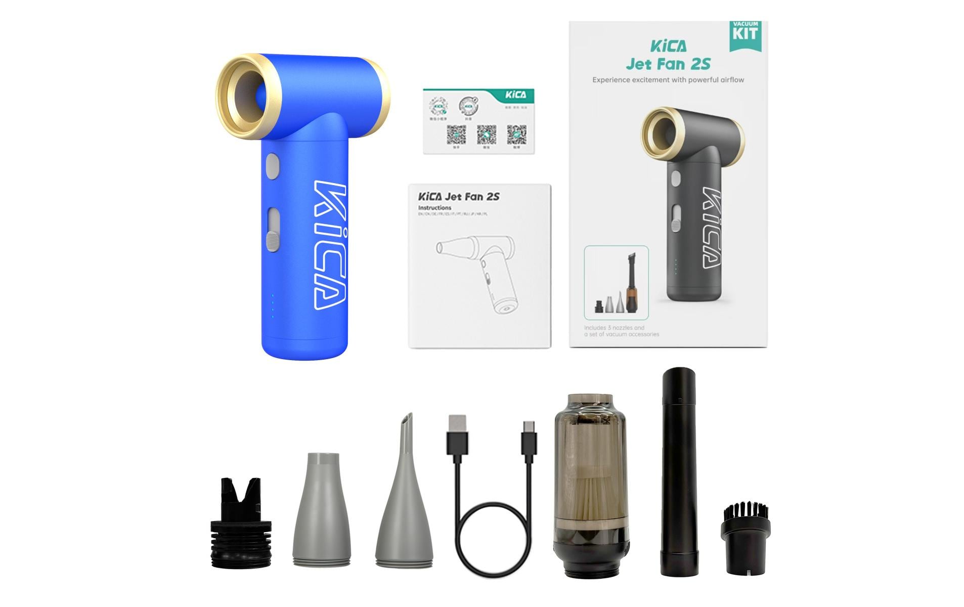 2220548 - Mediatech KiCA Jet Fan 2S Vacuum Kit Blau kaufen Schweiz | Mediatech.ch