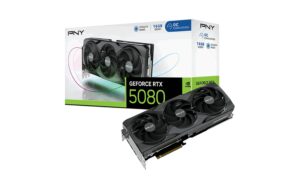 PNY OC TF RTX5080 16GB, GDDR7 GeForce RTX5080, 3x DP, 1x HDMI kaufen Schweiz | Mediatech.ch