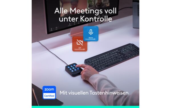 Logitech MX Creative Console pale grey programmierbare Konsole für Entwickler