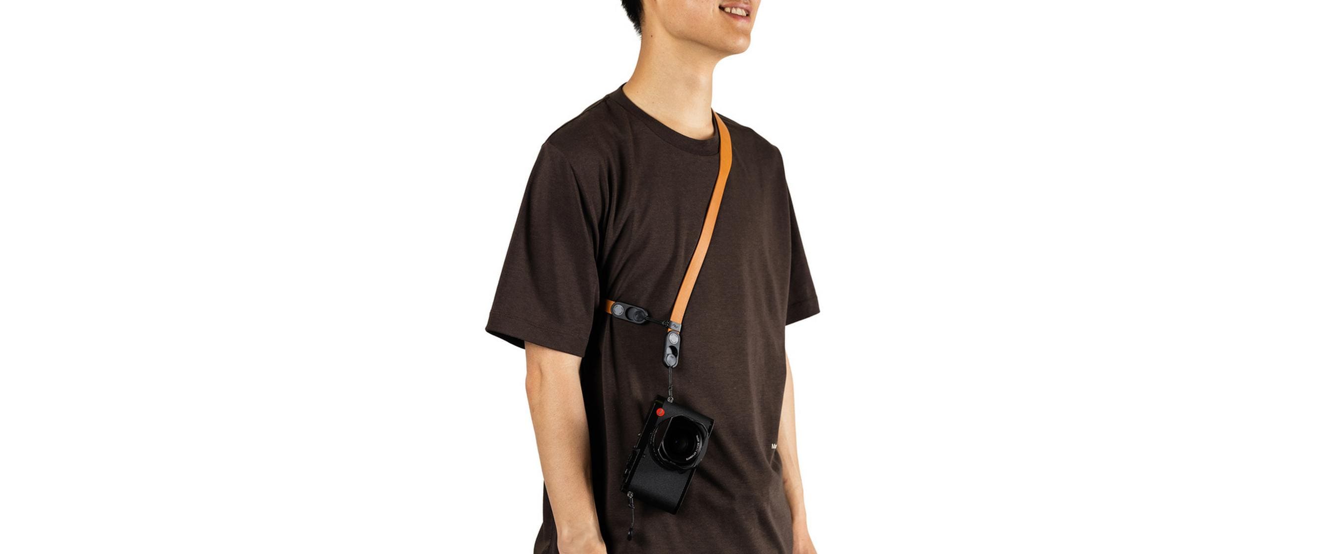 2223936_1 - Mediatech Peak Design Camera Strap Leather, Short, Amber