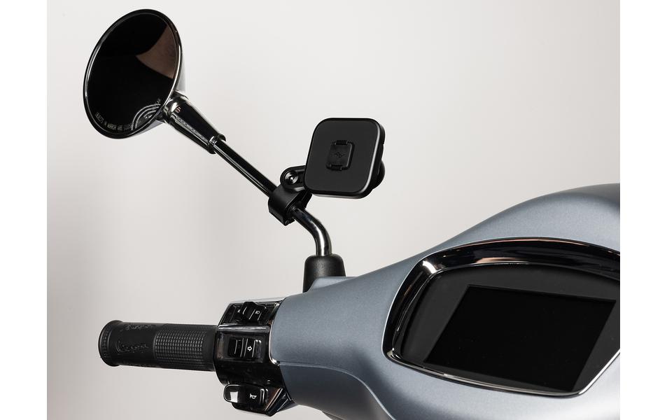 2223983_1 - Mediatech Peak Design Motorcycle Mirror Mount Aluminium Schwarz