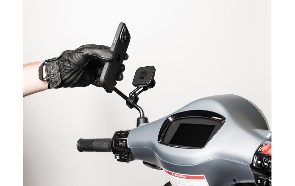 2223983_2 - Mediatech Peak Design Motorcycle Mirror Mount Aluminium Schwarz