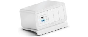 mediahub2 5er Gehäuse weiss M2-ENC05-9841 5 Steckplätze, 1m 16A Kabel, USB PD