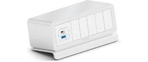mediahub2 7er Gehäuse weiss M2-ENC07-9831 7 Steckplätze, 1m 16A Kabel, USB PD