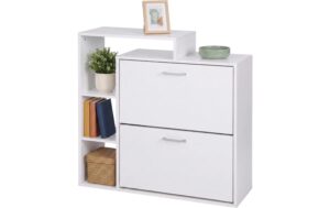 Relaxdays Schuhschrank mit 2 Klappen Weiss kaufen Schweiz | Mediatech.ch