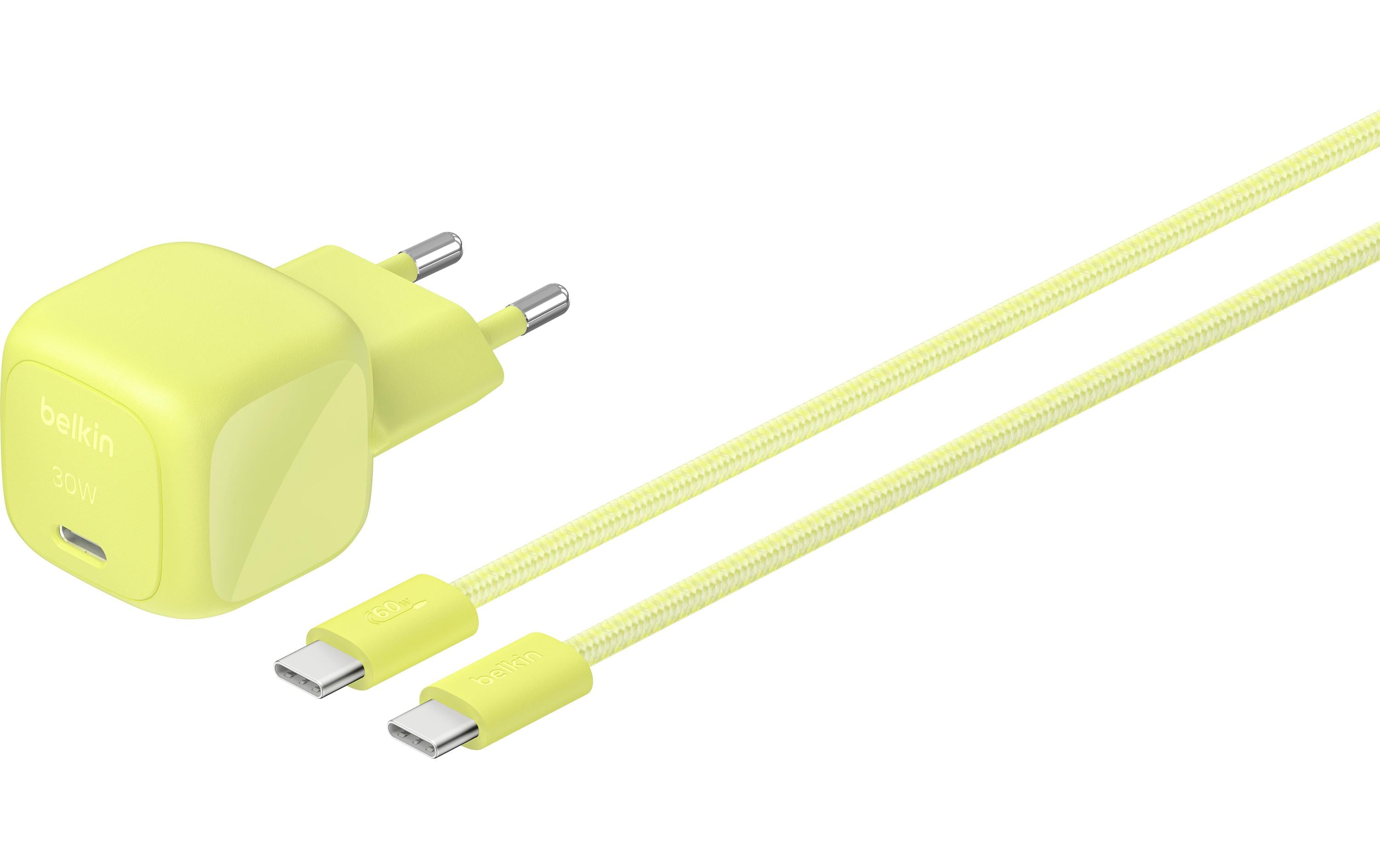BELKIN BoostCharge USB-C Ladegerät 30W PPS, 2m USB-C Kabel, Citrus kaufen Schweiz | Mediatech.ch