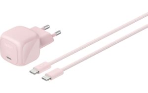 BELKIN BoostCharge USB-C Ladegerät 30W PPS, 2m USB-C Kabel, Blush