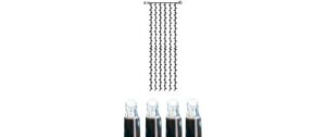 Star Trading SystLED Curtain 1x4m SM 50, 12W, LED weiss, Kabel schwarz