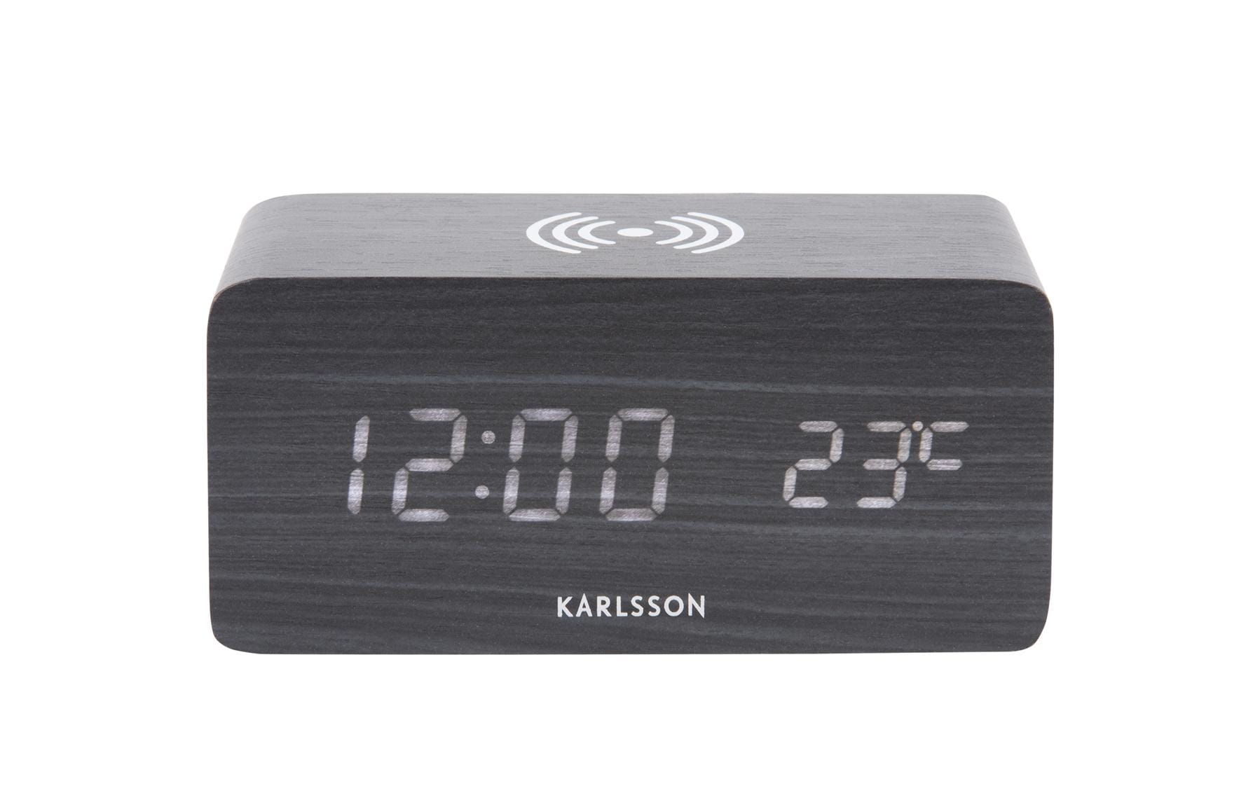 KARLSSON Wecker Block LED Black kaufen Schweiz | Mediatech.ch