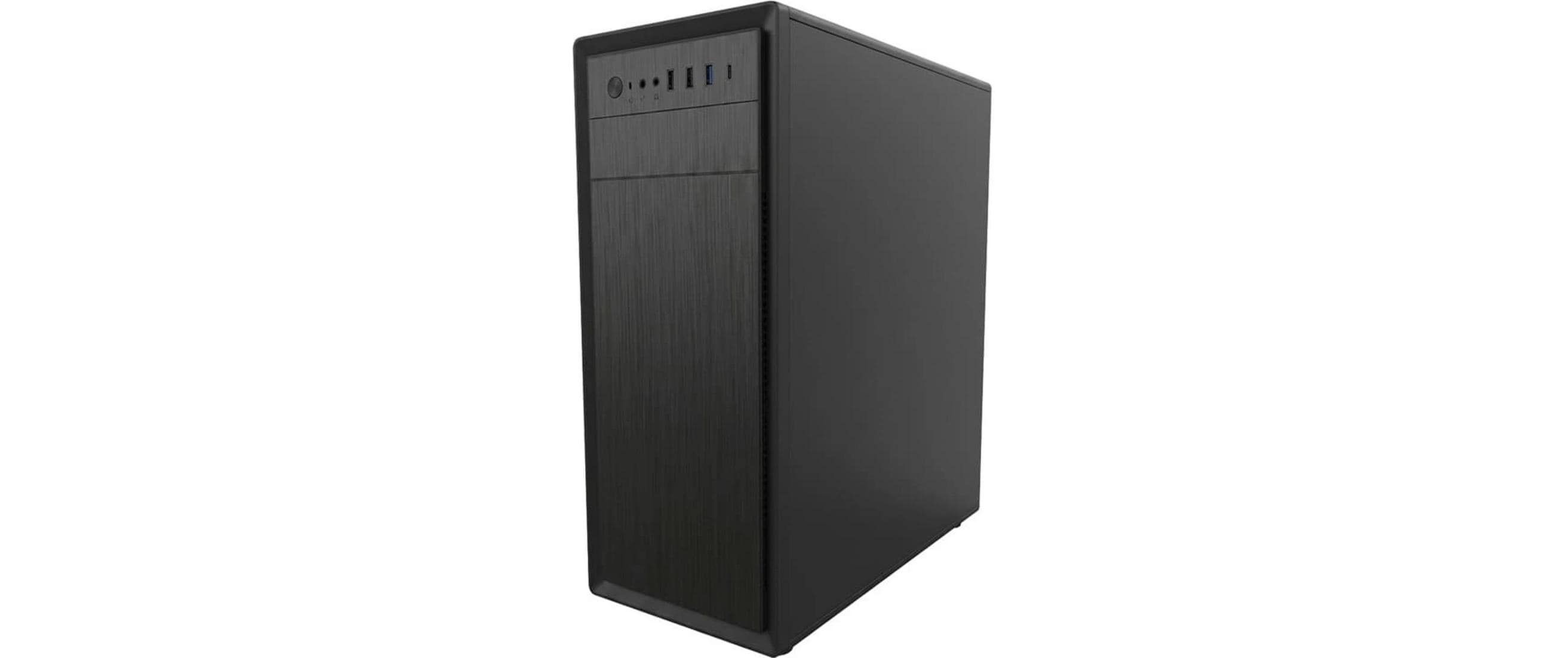 2232638_1 - Mediatech Lc-Power Midi Tower LC-7042B-ON Schwarz, 1x 2, 52, 2x 3, 5, 1x 5.25