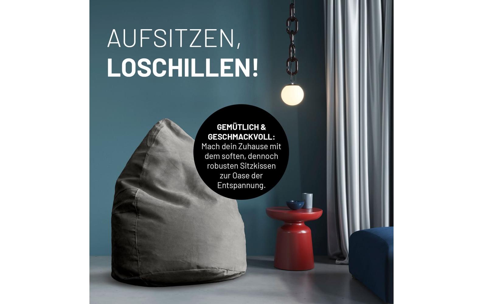 2232706_5 - Mediatech Lumaland Sitzsack In-& Outdoor 120l grau Waschbar