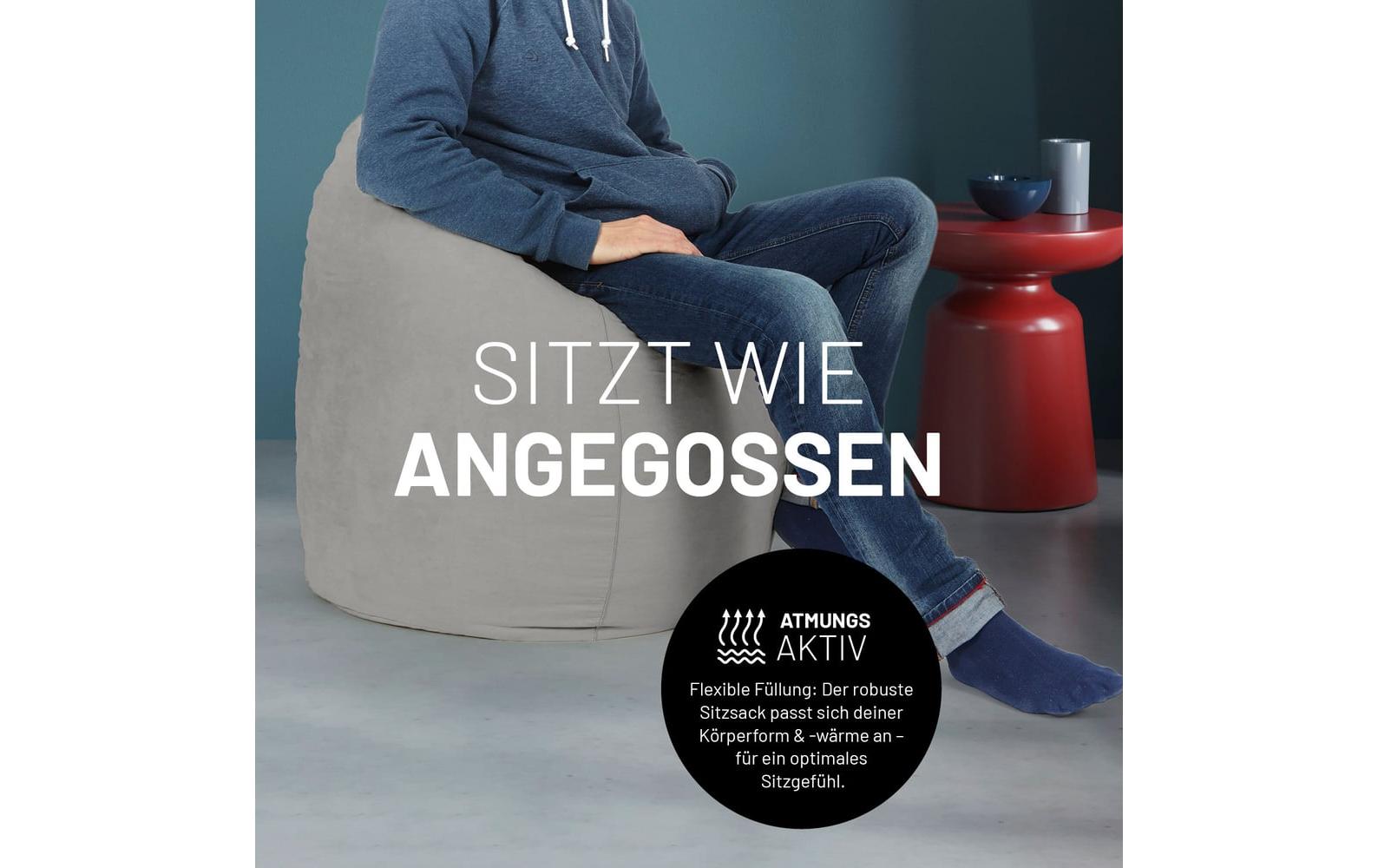 2232706_6 - Mediatech Lumaland Sitzsack In-& Outdoor 120l grau Waschbar