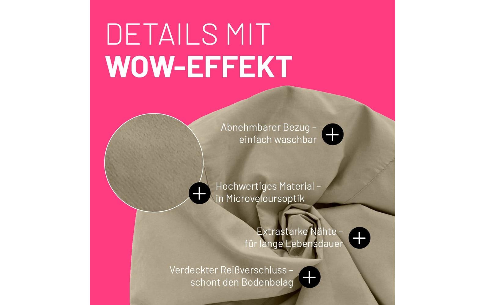 2232707_4 - Mediatech Lumaland Sitzsack In-& Outdoor 120l beige Waschbar