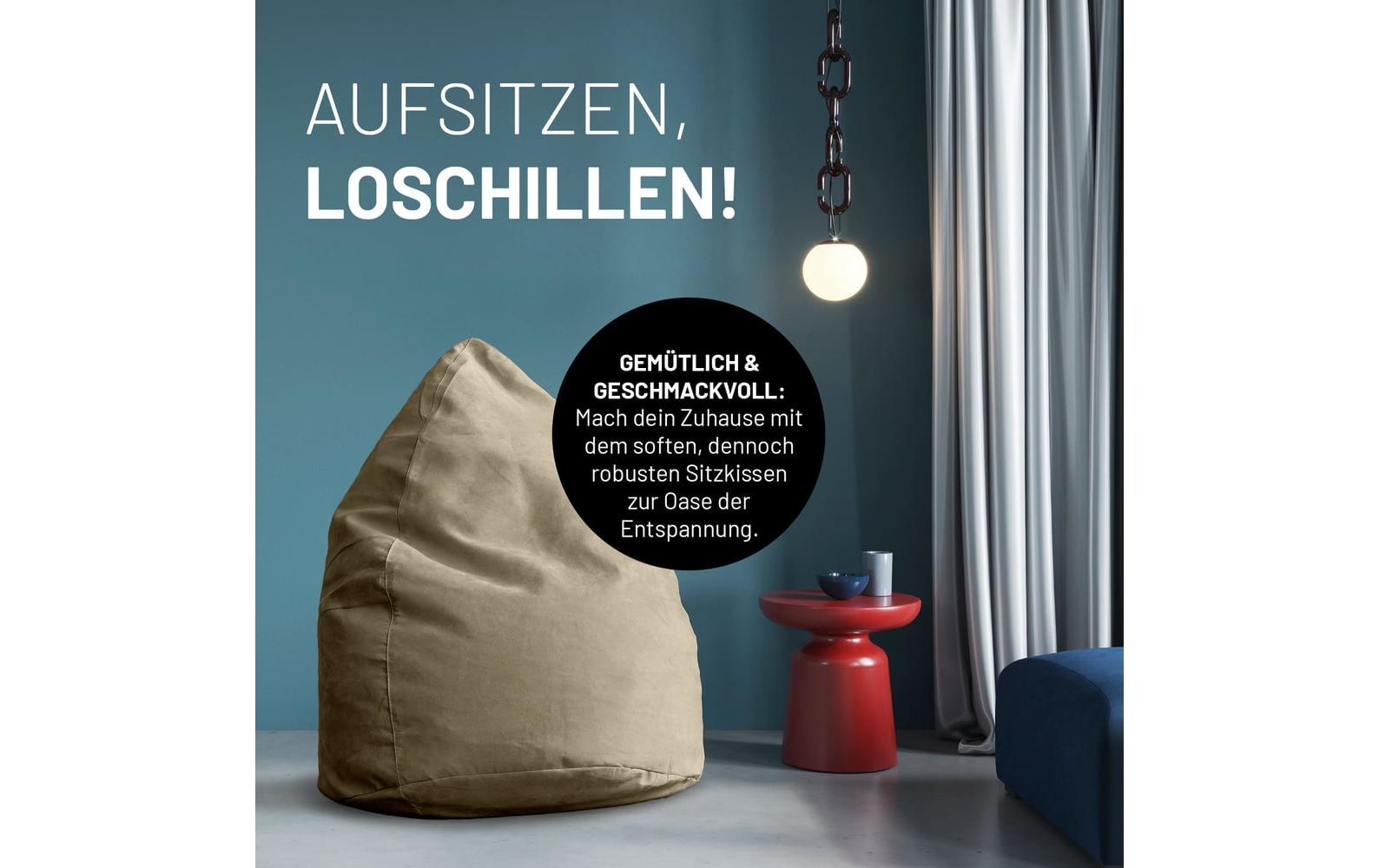 2232707_5 - Mediatech Lumaland Sitzsack In-& Outdoor 120l beige Waschbar