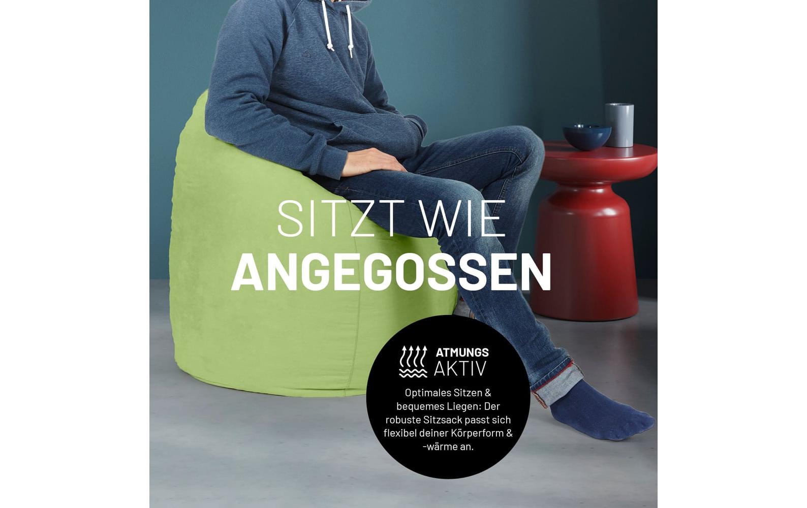 2232710_6 - Mediatech Lumaland Sitzsack 220l grün Waschbar
