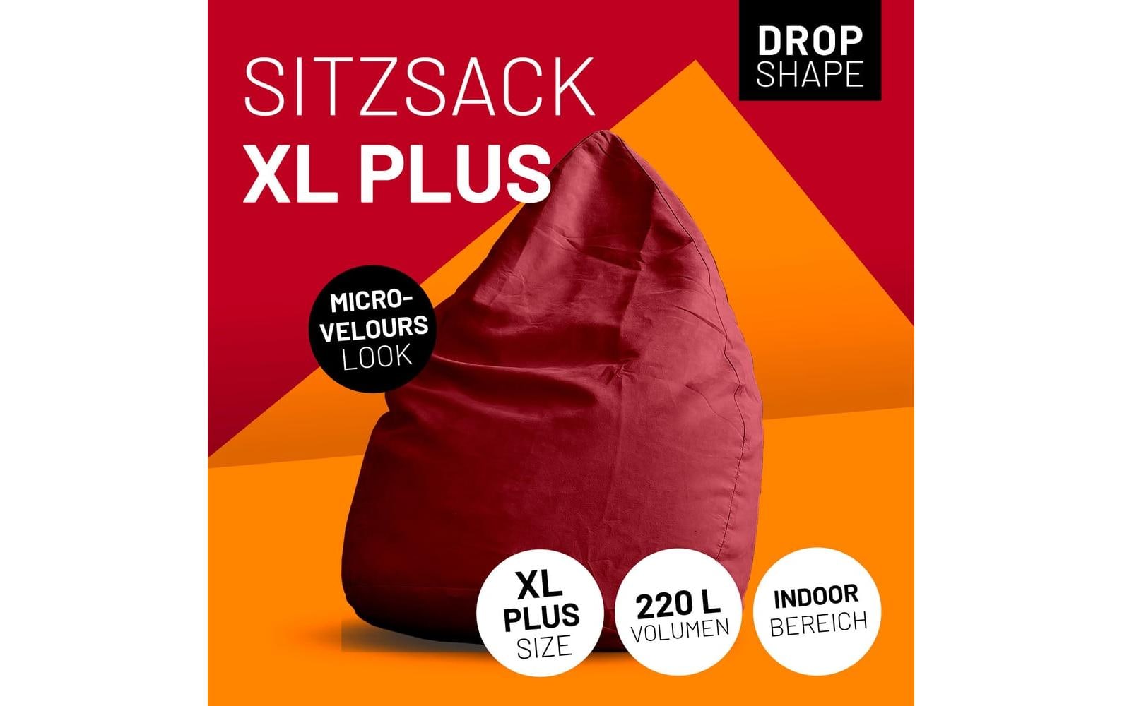 2232711_1 - Mediatech Lumaland Sitzsack In-& Outdoor 220l rot Waschbar