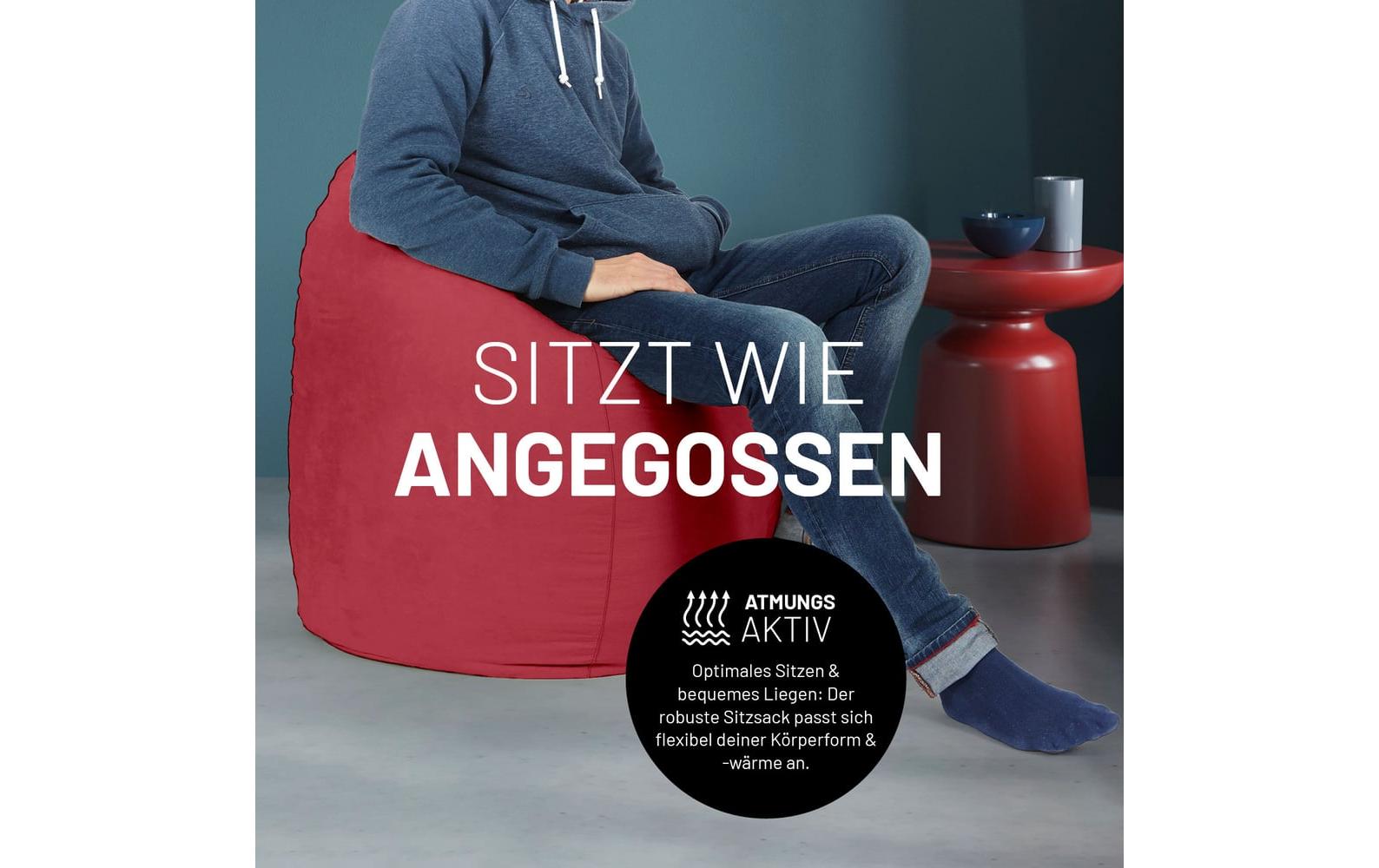 2232711_6 - Mediatech Lumaland Sitzsack In-& Outdoor 220l rot Waschbar
