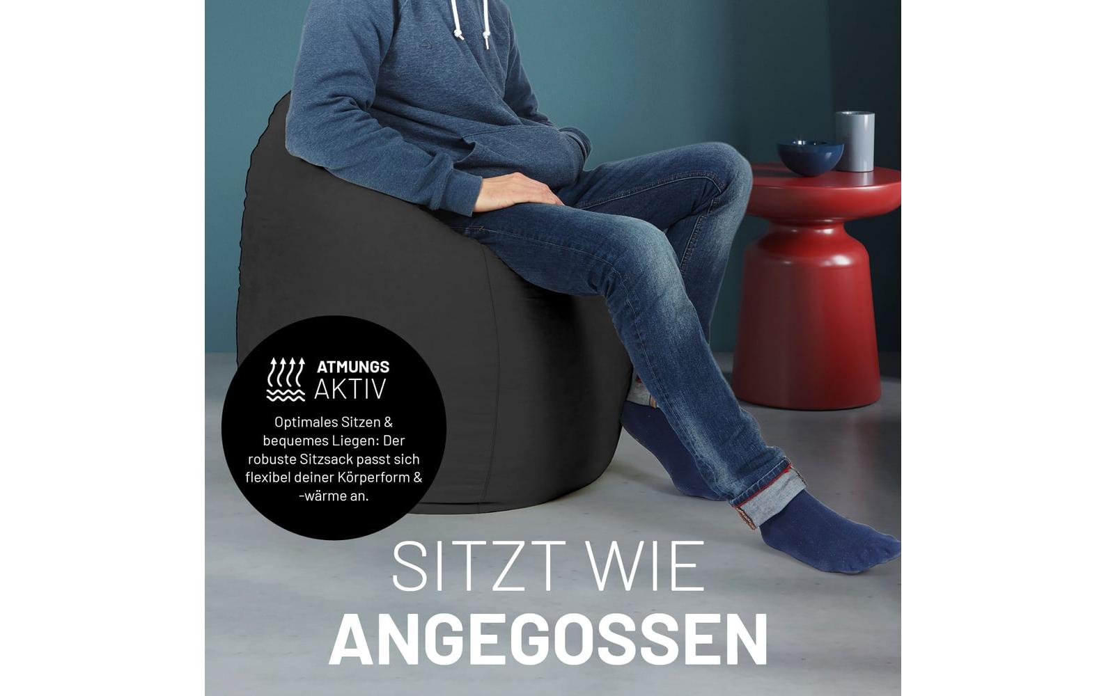 2232712_4 - Mediatech Lumaland Sitzsack In-& Outdoor 220l schwarz Waschbar