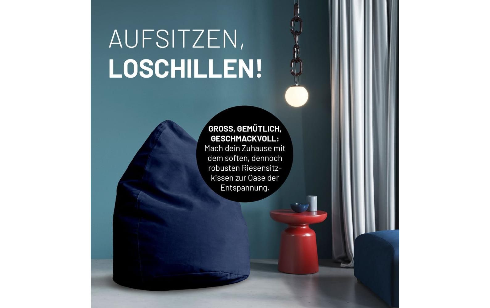 2232716_2 - Mediatech Lumaland Sitzsack 220l navyblau Waschbar