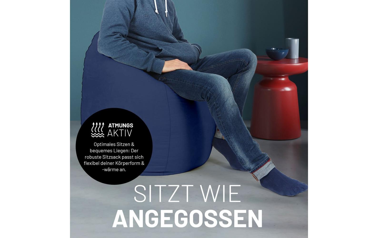 2232716_3 - Mediatech Lumaland Sitzsack 220l navyblau Waschbar