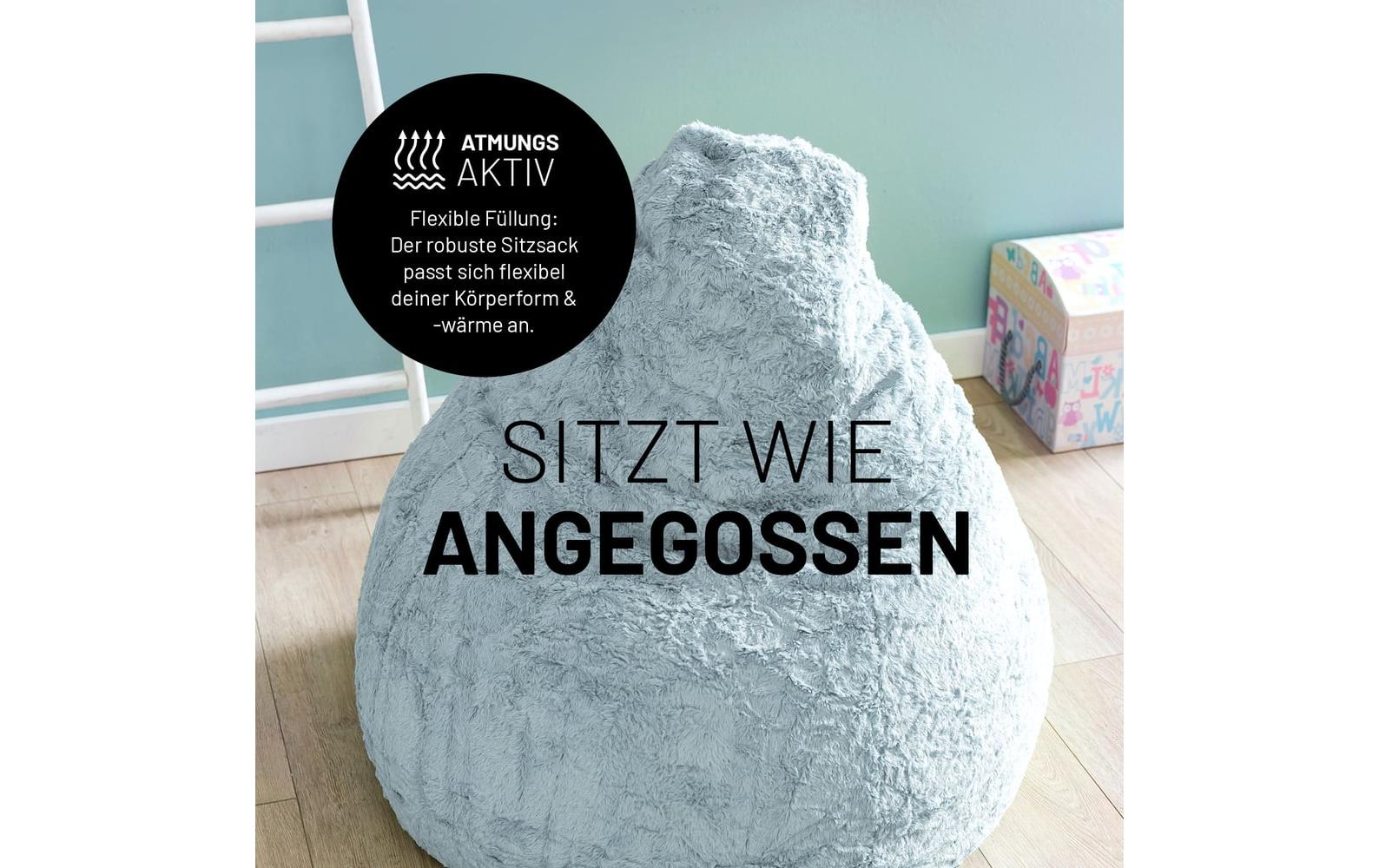 2232723_4 - Mediatech Lumaland Sitzsack Fluffy 120l pastellblau Waschbar