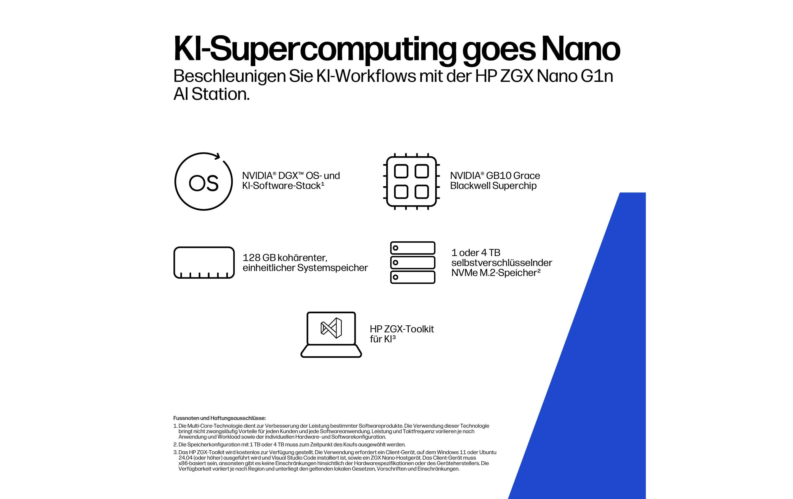 2232973_1 - Mediatech HP ZGX Nano G1n AI Station D4CZ7ET 128GB, 4TB, Nvidia GB10 & ARM, NV DGX, 2Yrs