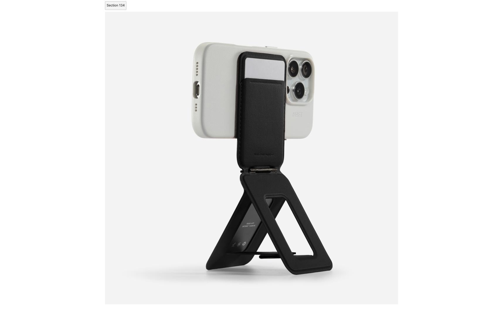 MOFT Snap Tripod Stand & Wallet MOVAS Standard, Black