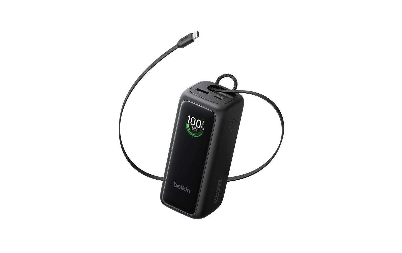 BELKIN UltraCharge Smart Display PB 22K PD120W, Einziehbares USB-C-Kabel, Schwarz kaufen Schweiz | Mediatech.ch