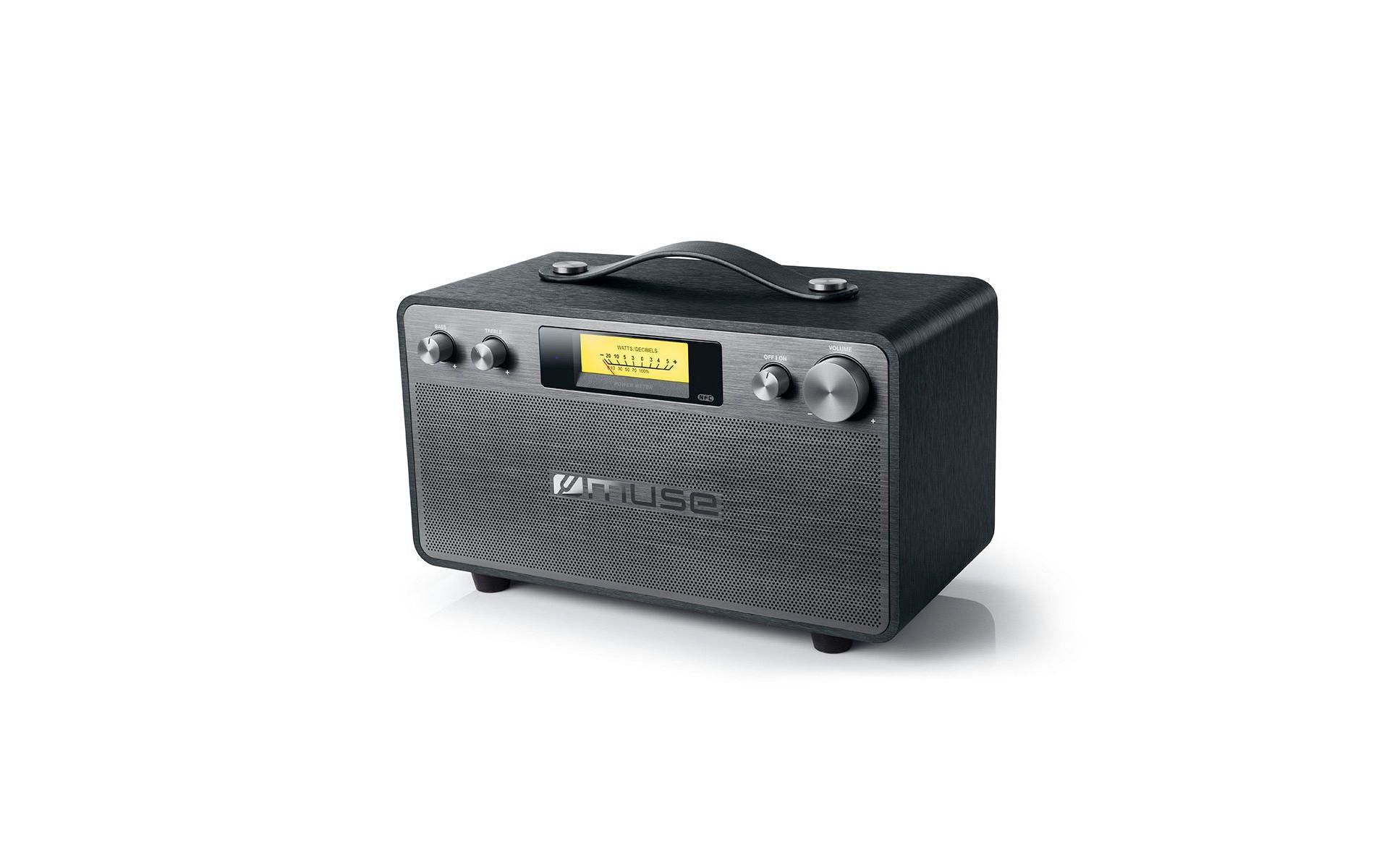 MUSE M-670 BT Holzgehäuse VU-Meter Schwarz kaufen Schweiz | Mediatech.ch