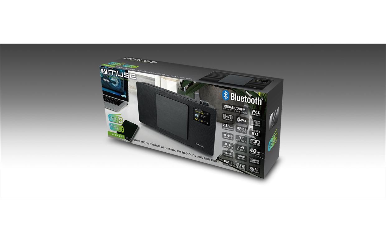 2238532_2 - Mediatech MUSE M-65 DBT Bluetooth, DAB+, FM, CD, 2.8 Zoll Display