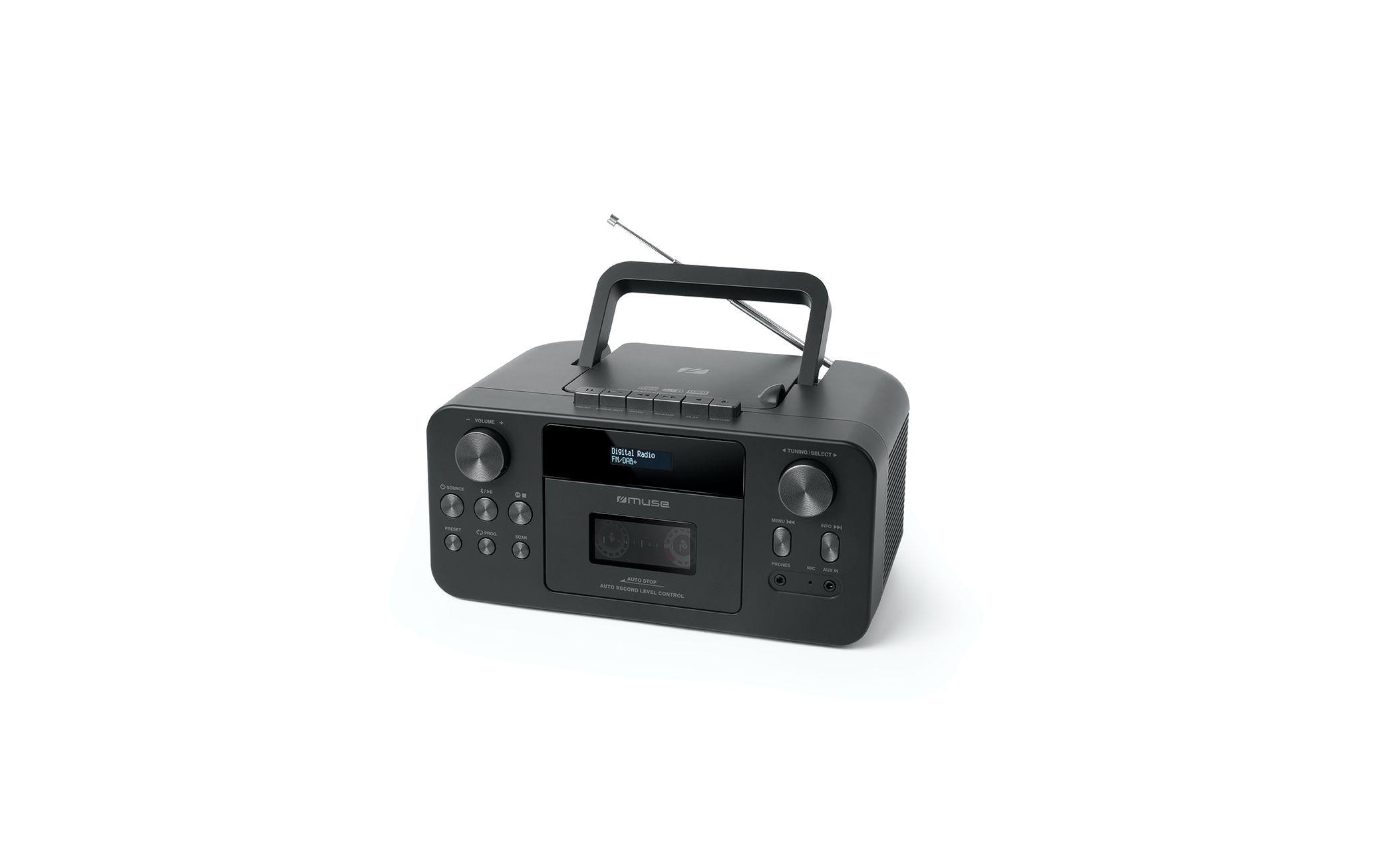 MUSE M-182 DB Portable Cassette CD DAB+ FM Schwarz kaufen Schweiz | Mediatech.ch
