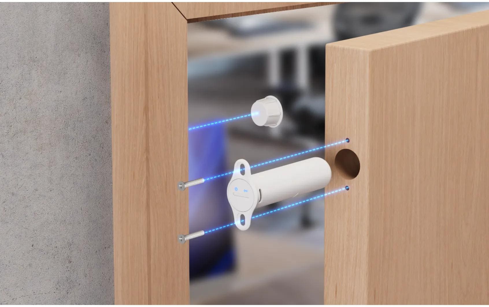 2239539_5 - Mediatech Ubiquiti UniF USL-ENTRY-R Smart Sensor Einbau Tür/Fenster Sensor, für Superlink