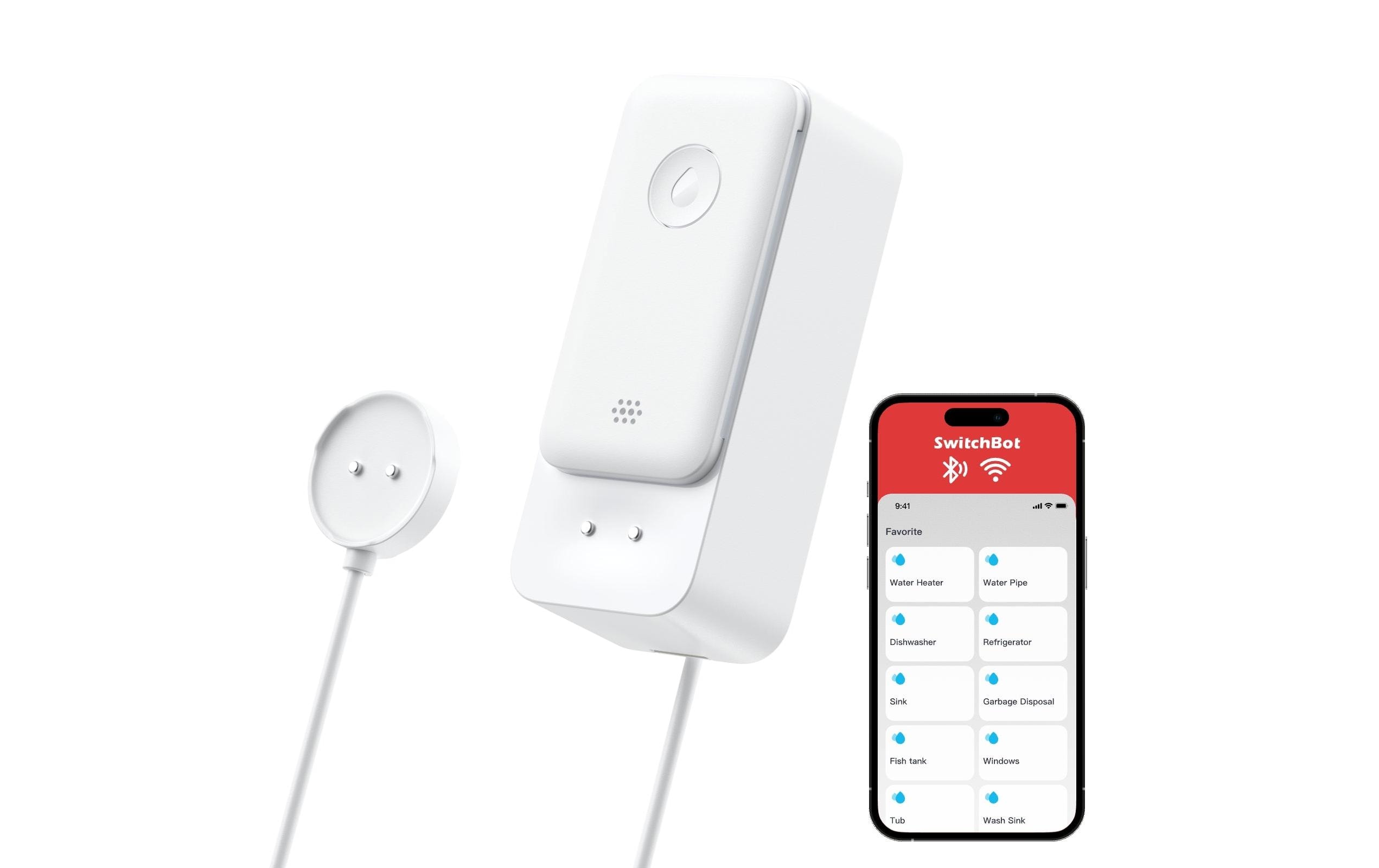 SwitchBot Water Leak Detector inkl. Sensor Cable, Weiss kaufen Schweiz | Mediatech.ch