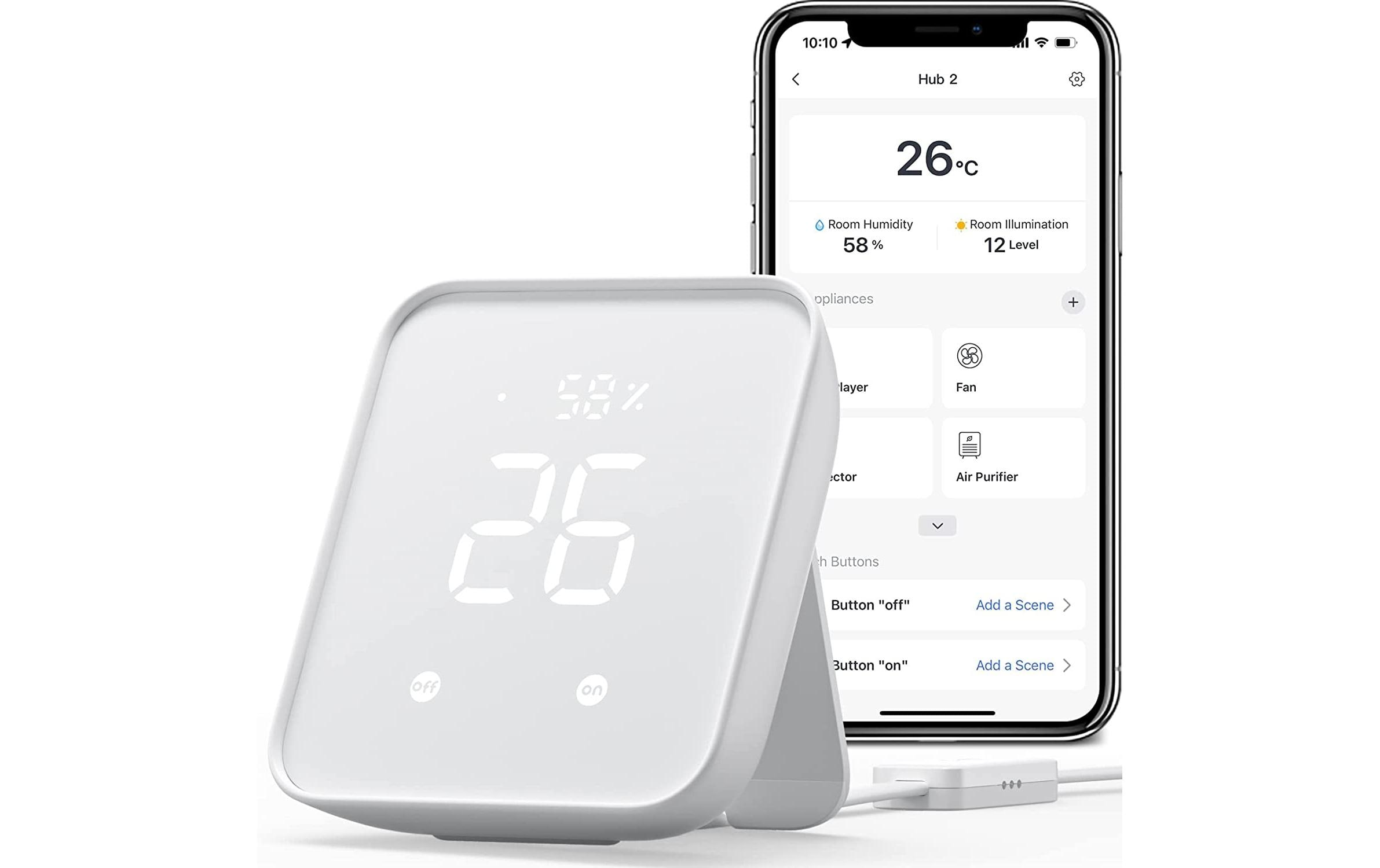 Switchbot Hub 2 4-in-1 WLAN IR-Fernbedienung Weiss kaufen Schweiz | Mediatech.ch