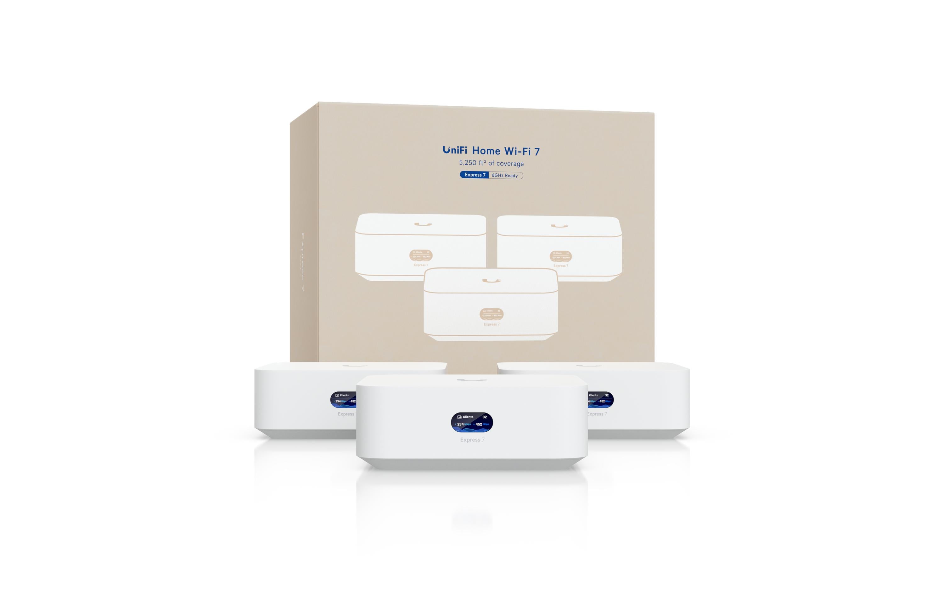 2240291_7 - Mediatech Ubiquiti UniFi Express 7: 3-Set, 10GE Mesh WiFi-7, SFP+, 2.5GE intr.Controller